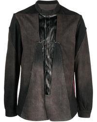 Rick Owens - Deconstructed Panelled Denim Shirt Jacket - Lyst