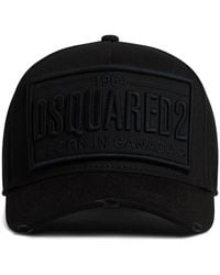 DSquared² - Logo-embroidered Cotton Cap - Lyst