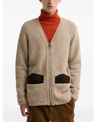 Barbour - Elbow-Patch Zip-Up Cardigan - Lyst