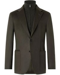 ZEGNA - Veste En Cachemire Oasi Foncé - Lyst
