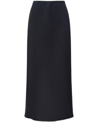 12 STOREEZ - High-Waisted Linen Skirt - Lyst