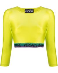 Versace Jeans Couture - Tanktop Met Logo Afwerking - Lyst