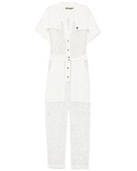 SIMONA CORSELLINI - Flower-Lace Jumpsuit - Lyst