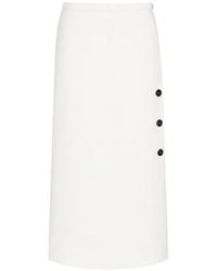 Max Mara - Button-Detail Skirt - Lyst