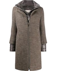 Herno Manteau matelassé à col cheminée - Gris