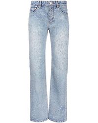Balenciaga - Low Waist Denim Jeans - Lyst