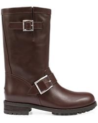 Jimmy Choo - Biker Buckle-Fastening Boots - Lyst