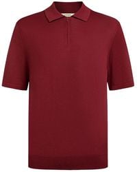 12 STOREEZ - Zip Silk-Cotton Polo Shirt - Lyst