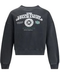 Palm Angels - Dollar-Print Crew-Neck Sweatshirt - Lyst