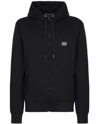 Dolce & Gabbana - Jersey Zip-up Hoodie - Lyst