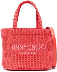 Jimmy Choo - Bolso de playa con logo bordado - Lyst