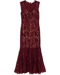 Self-Portrait - Robe Sans Manches À Coupe Mi-Longue - Lyst