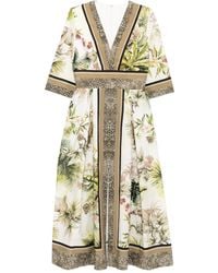Elie Saab - Vestido con estampado de sabana - Lyst
