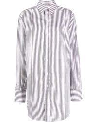Sa Su Phi - Striped Cotton Shirt Dress - Lyst