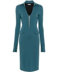 Patrizia Pepe - Logo-Charm Midi Dress - Lyst