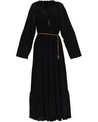 MICHAEL Michael Kors - Abito Lungo Con Cintura - Lyst