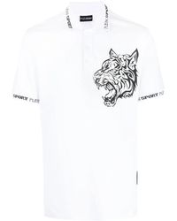 Philipp Plein - Tiger-Print Polo Shirt - Lyst