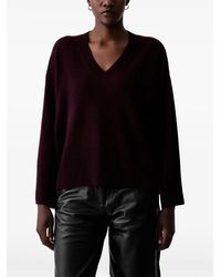 ViCOLO - V-Neck Ribbed-Trim Sweater - Lyst
