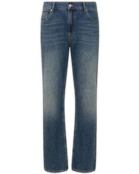 Love Moschino - Faded Straight-Leg Jeans - Lyst