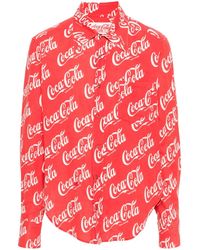 ERL - X Coca-Cola Print Shirt - Lyst