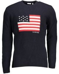 U.S. POLO ASSN. - Flag-Intarsia Crew-Neck Sweater - Lyst