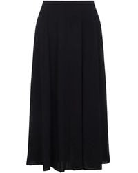 Alberta Ferretti - Midi High-Waisted Flared Skirt - Lyst