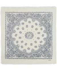 Kujten - Paisley-Print Fringed Scarf - Lyst