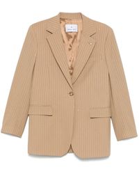 Manuel Ritz - Sequinned Pinstripe Blazer - Lyst