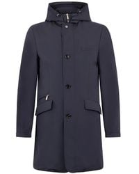 Moorer - Abrigo Dustin Con Capucha - Lyst