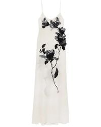 Ermanno Scervino - Floral Silk Maxi Dress - Lyst