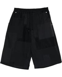 Comme des Garçons - Patchwork Drawstring Shorts - Lyst