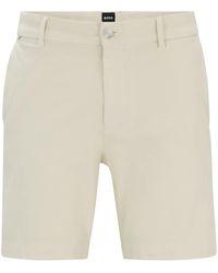 BOSS - Cotton Chino Shorts - Lyst