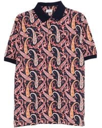 Etro - Polo À Imprimé Cachemire - Lyst