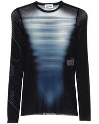 Jean Paul Gaultier - Le Mesh Top Met Print - Lyst