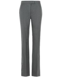 Sportmax - Pinstripe Flared Trousers - Lyst