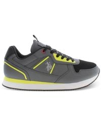 U.S. POLO ASSN. - Logo-Print Panelled Sneakers - Lyst