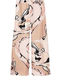 PUCCI - Broek Met Orchidee-Print - Lyst