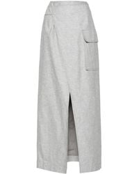 Remain - Front-Slit Maxi Skirt - Lyst