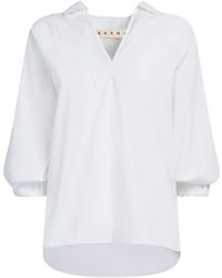 Marni - Blusa con cuello en V - Lyst