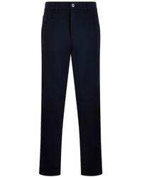 Moorer - Gerade Liri-Jt Hose Mit Logo-Patch - Lyst