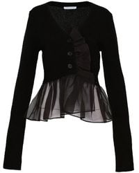 Cecilie Bahnsen - Phlox Ruffled Knit Cardigan - Lyst