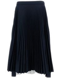 Plan C - Falda Midi Plisada Asimétrica - Lyst