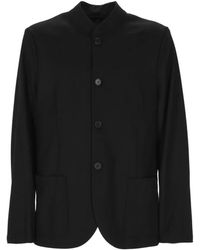 Harris Wharf London - Nerhru Mandarin-Collar Button-Up Coat - Lyst