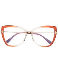 Tom Ford - Butterfly Cat Eye-Frame Glasses - Lyst