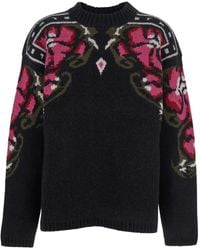 The Seafarer - Trui Met Bloemenprint En Ronde Hals - Lyst