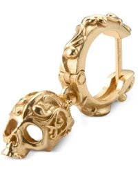 Emanuele Bicocchi - Skull-Pendant Hoop Earring - Lyst