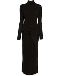 FEDERICA TOSI - Ribbed Tie-Front Midi Dress - Lyst