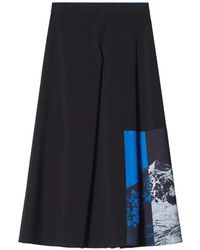 Maison Kitsuné - Polarized Mountains A-Line Maxi Skirt - Lyst