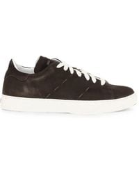 Kiton - Suede Lace-Up Sneakers - Lyst