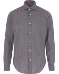 Barba Napoli - Camicia A Pois Micro - Lyst